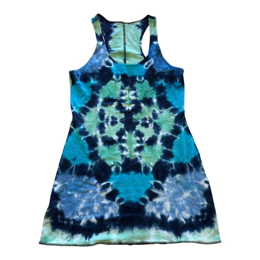 Womens Dress Size Small Tie Dye Handcrafted Hippie Artisan Sewn Festival Concert